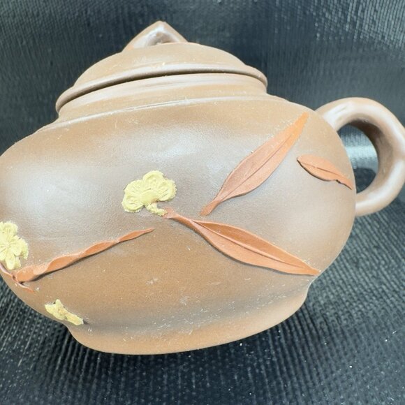 Vintage 1960s Yixing Zisha Clay Teapot RedWare Hand Made Marked Jug Tea Pot VTG - Picture 10 of 16